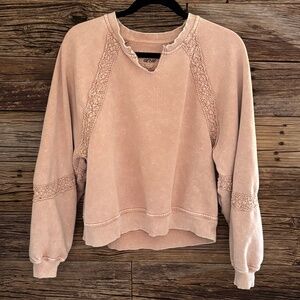Aerie Hey Crochet Sweatshirt